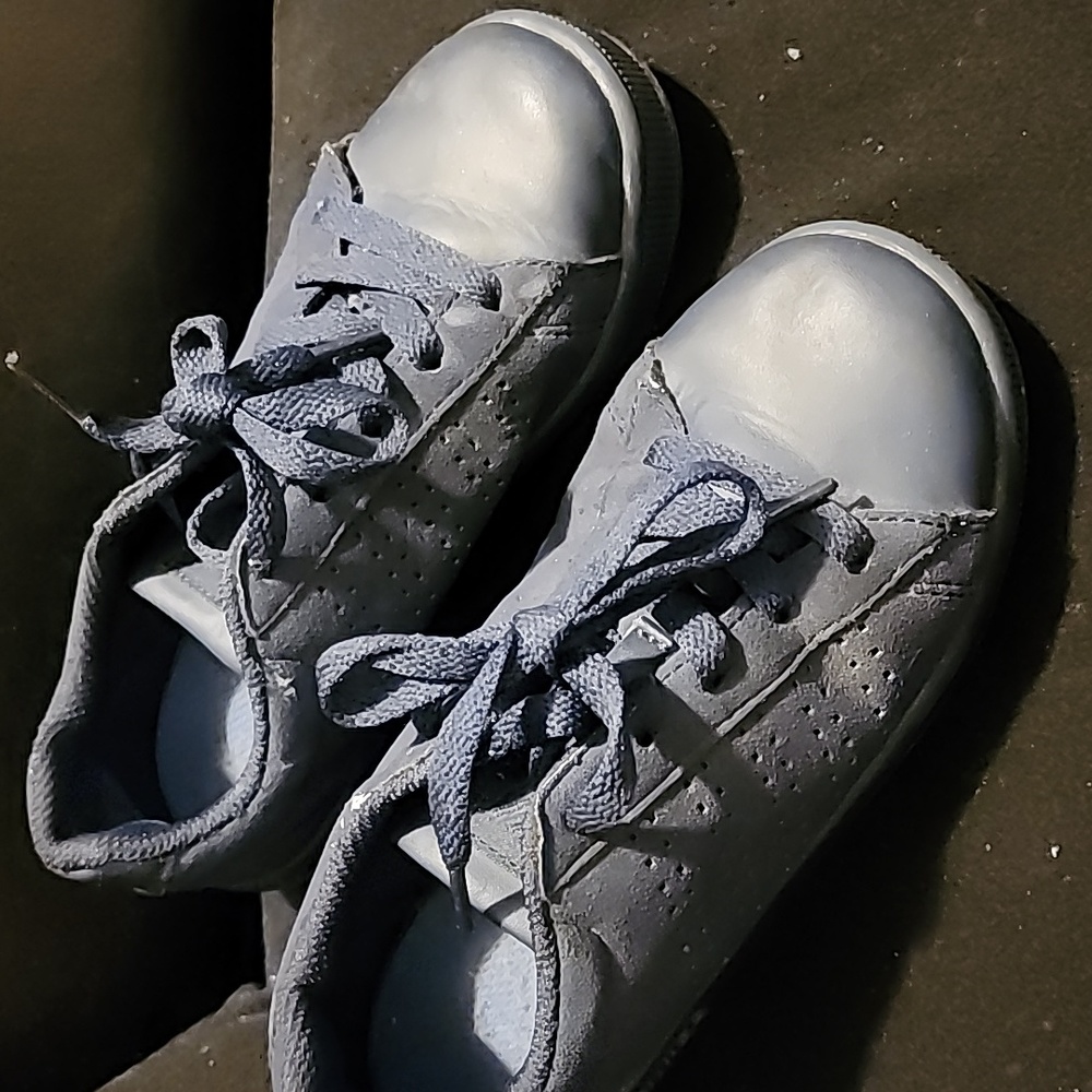 Kids canvas sneakers...blue size 13..used but still wearable condition...no box